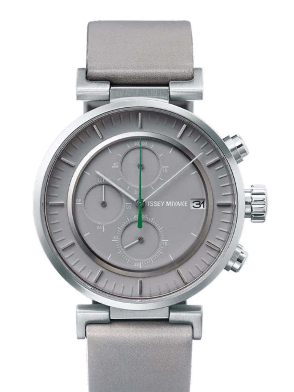 ISSEY MIYAKE W-MINI GREY WATCH | GREY LEATHER